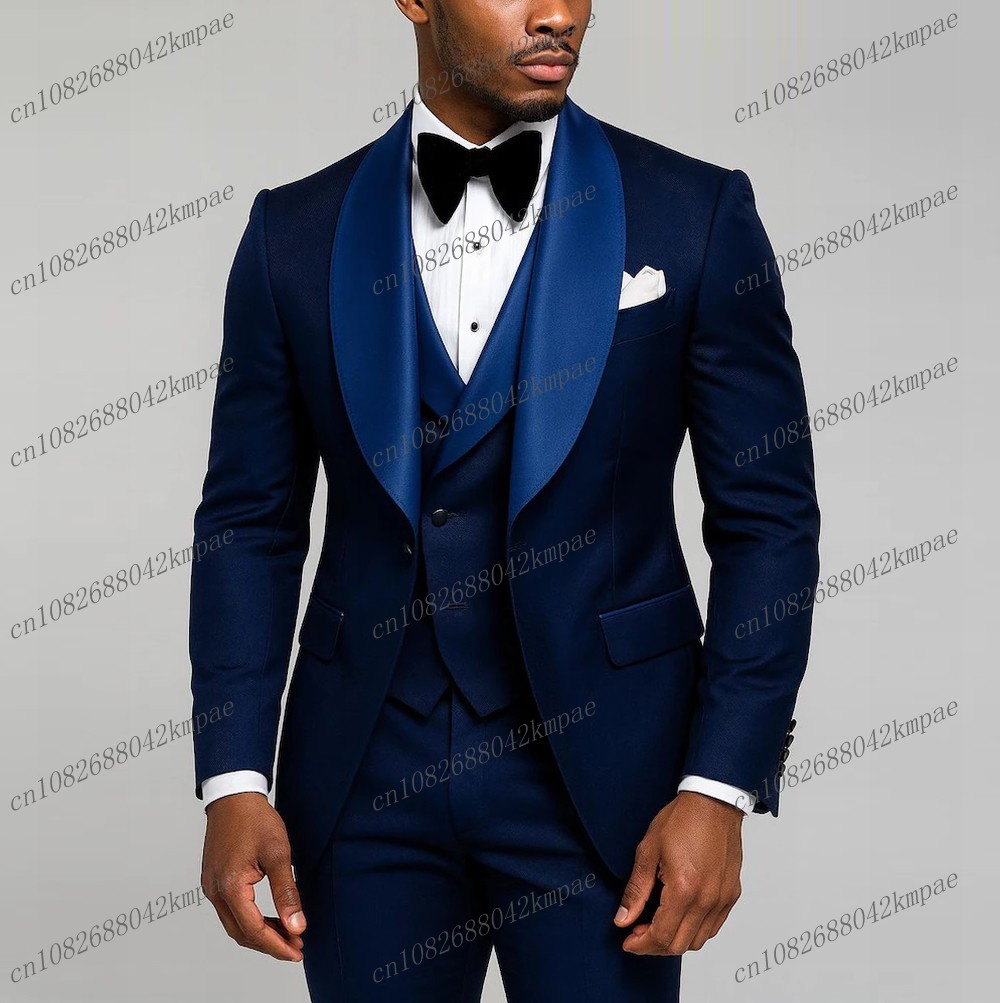 Men'S Formal Wear For A Wedding - Neuer marineblauer formeller Herrenanzug, Bräutigam, Trauzeuge,