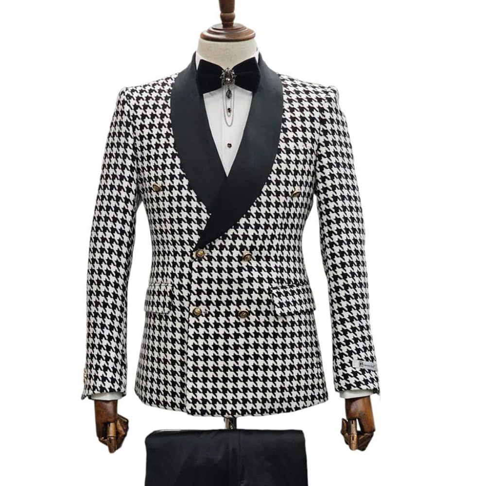 Men Formal Wear Wedding Guest - Vintage-Herrenanzüge, schick, 2-teilig (Blazer + Hose),