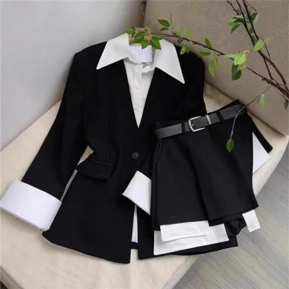 Damen Zweiteiler Rock-Sets Pat – Double Breasted Blazer Bewertung und Preis