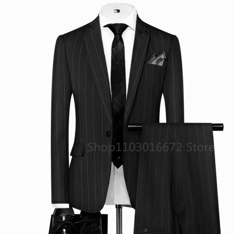 Grau/schwarz gestreifte Herren – Men'S Formal Wear For A Wedding Bewertung und Preis