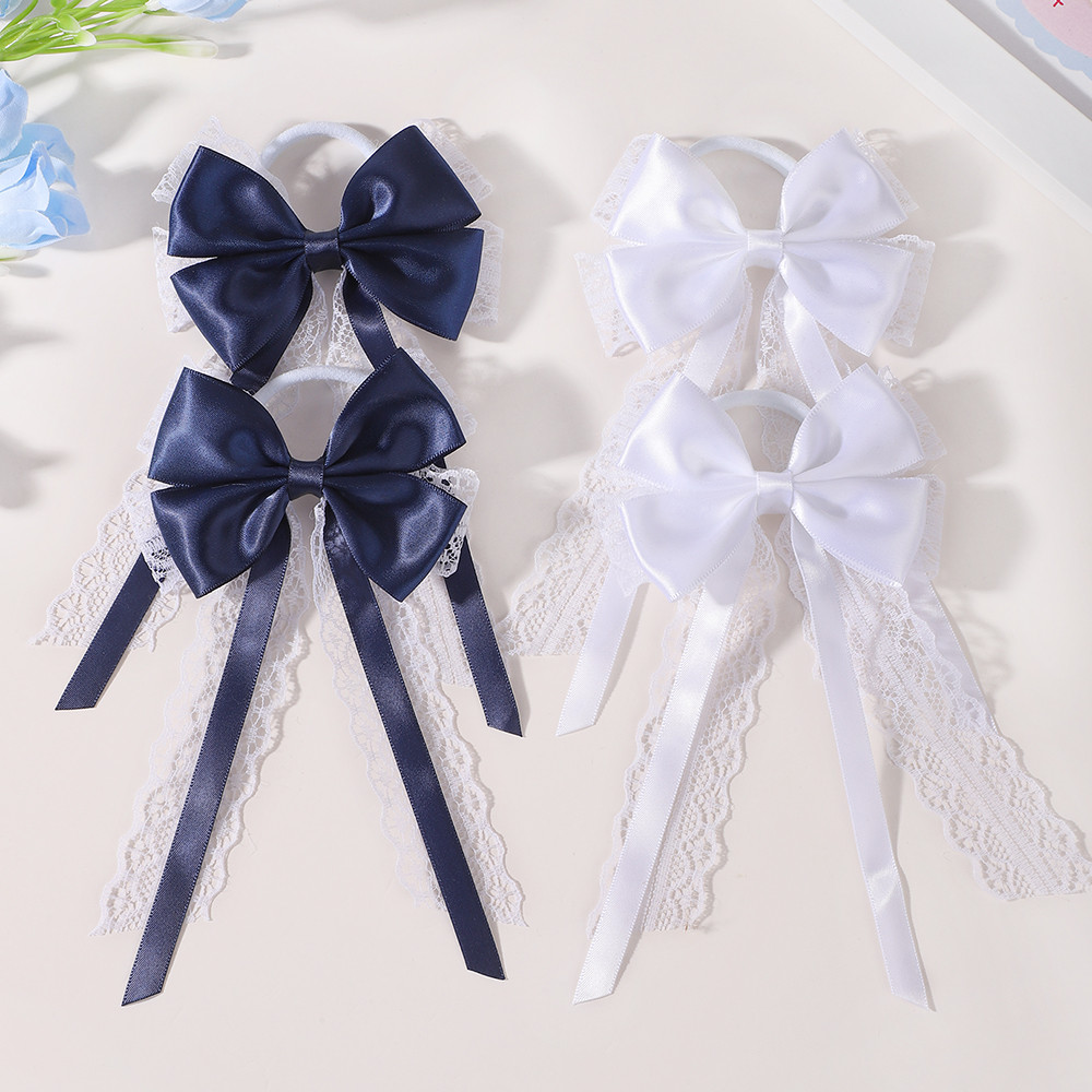 2 Stück Satin-Spitzen-Haargumm – Satin Bow Tie Bewertung und Preis