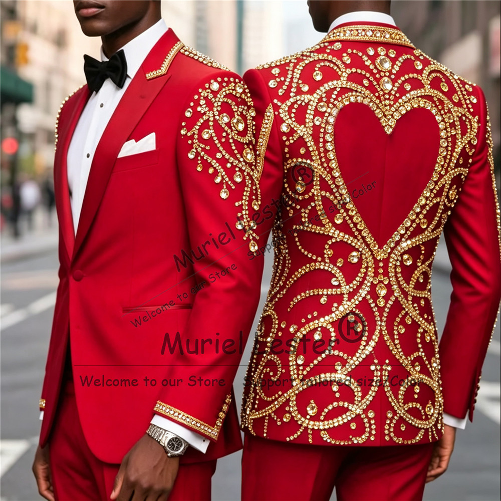 3-teiliges Set: Gold-Diamant-P – Formal Wear For Men In Wedding Bewertung und Preis