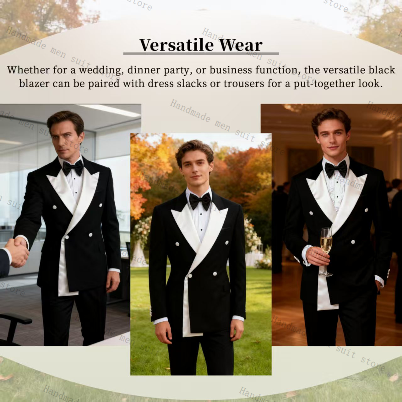 Herbst Herrenanzüge 2-teiliger – Men Formal Wear Wedding Guest Bewertung und Preis