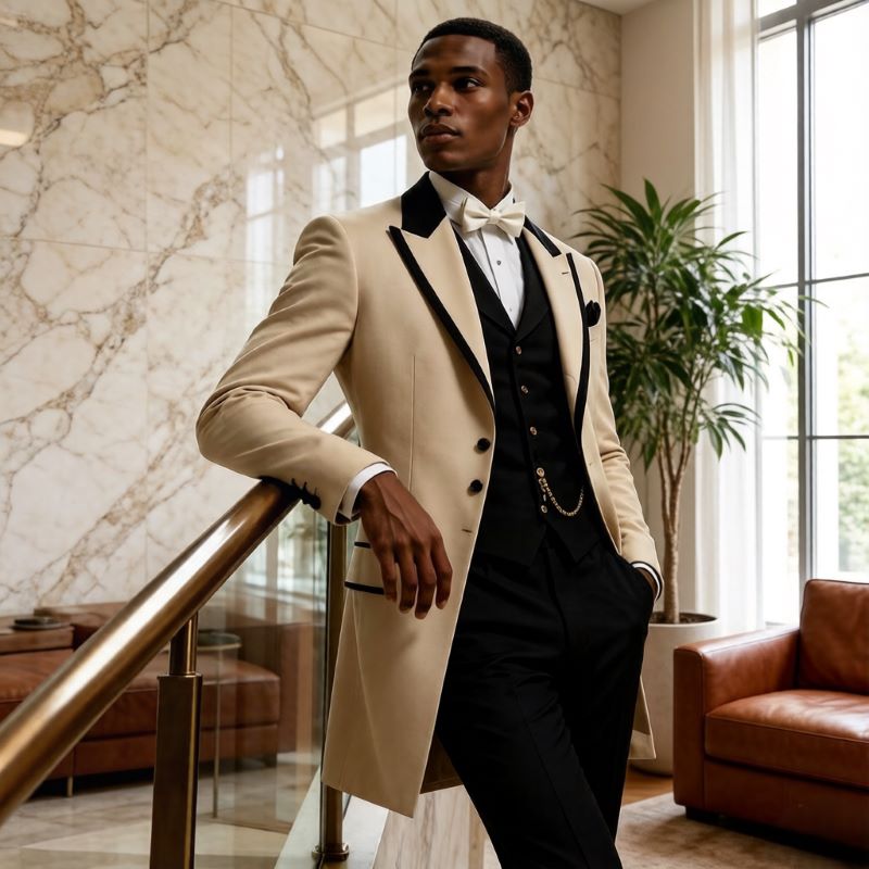 3-teilige Hochzeitsanzüge für  – Formal Wear For Men In Wedding Bewertung und Preis