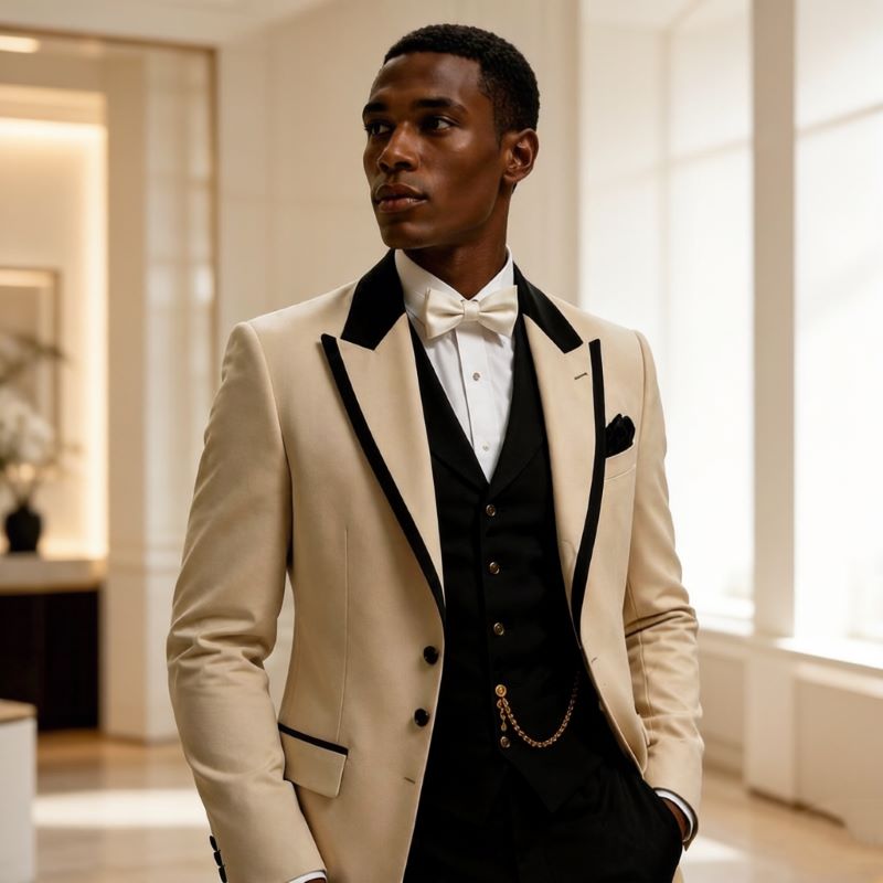 3-teilige Hochzeitsanzüge für  – Formal Wear For Men In Wedding Bewertung und Preis