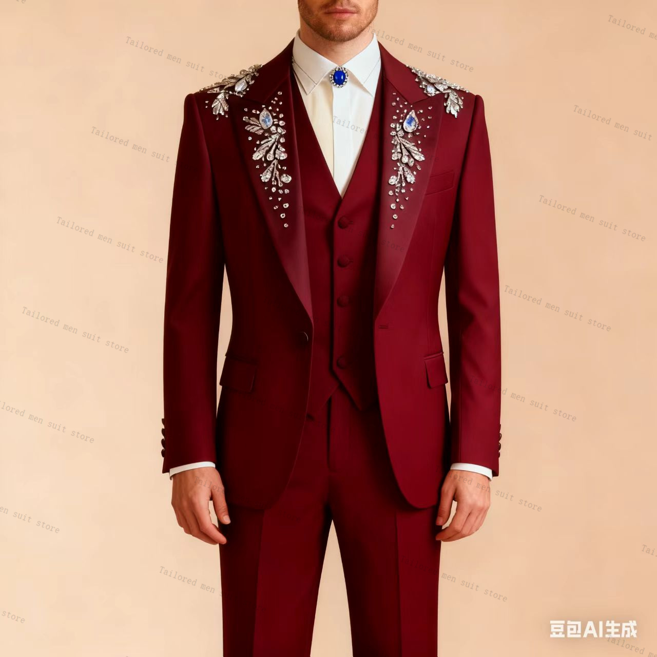 Legitiertes Leder Fuchsia Bask – Men Formal Wear With Tie Bewertung und Preis