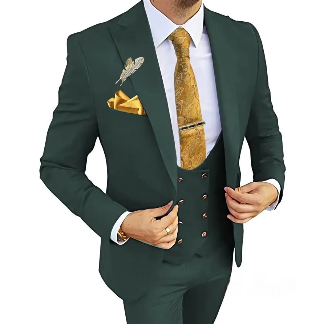 3-teiliger Slim-Fit Herrenanzu – Men'S Formal Wear Not Suit Bewertung und Preis