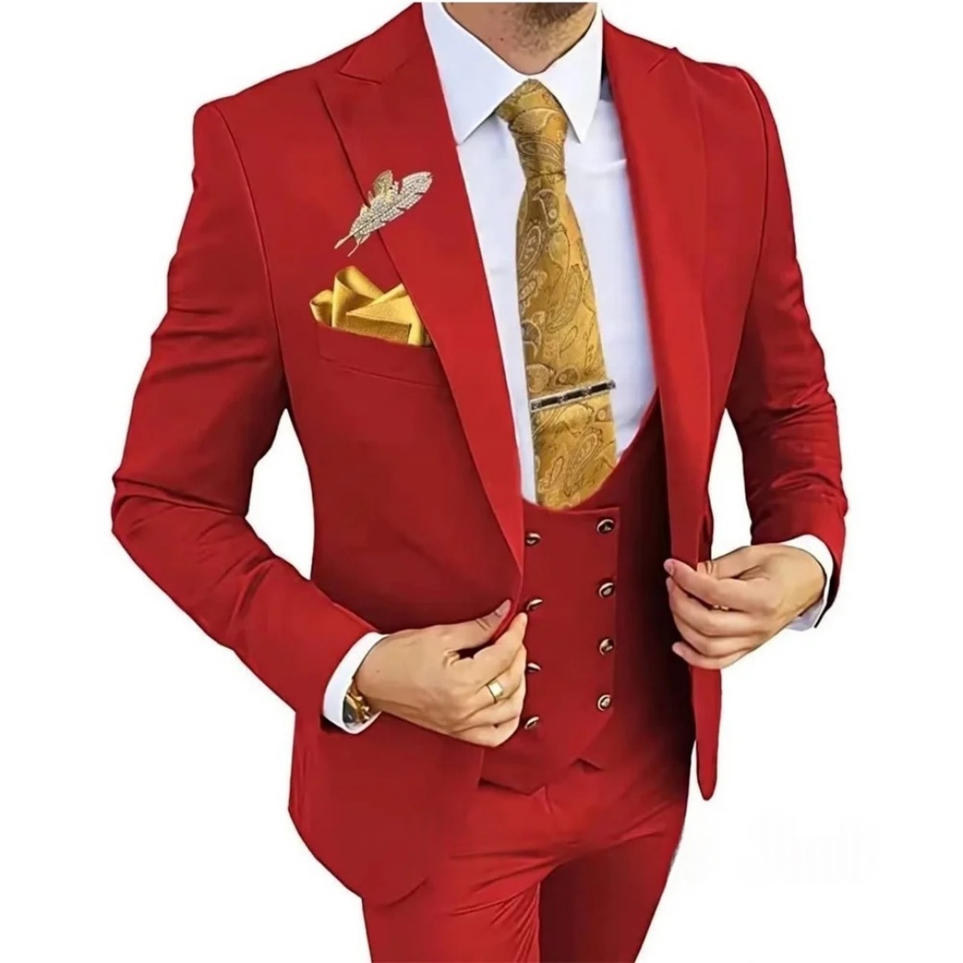 3-teiliger Slim-Fit Herrenanzu – Men'S Formal Wear Not Suit Bewertung und Preis