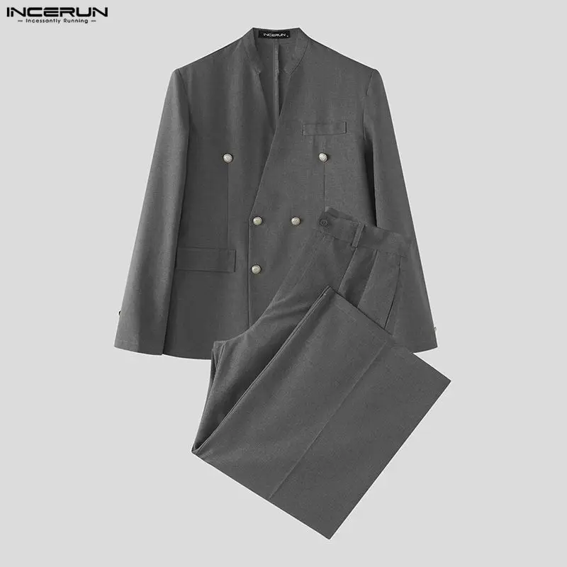 INCERUN Herren-Sets Einfarbig  – Double Breasted Blazer Bewertung und Preis